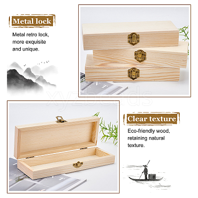 Pine Storage Box WOOD-WH0107-47-1