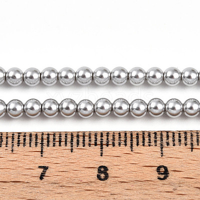 Baking Paint Pearlized Glass Pearl Bead Strands HY-N002-3mm-A03-1