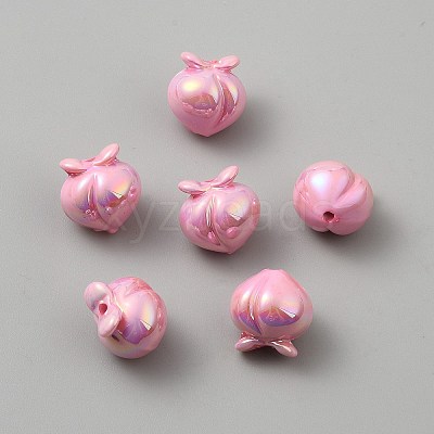 UV Plating Opaque Acrylic Beads OACR-A039-01F-1