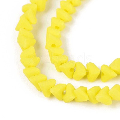 Frosted Opaque Glass Beads Strands GLAA-N017-4mm-13-1
