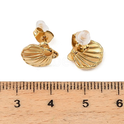 304 Stainless Steel Stud Earrings EJEW-D361-06G-1