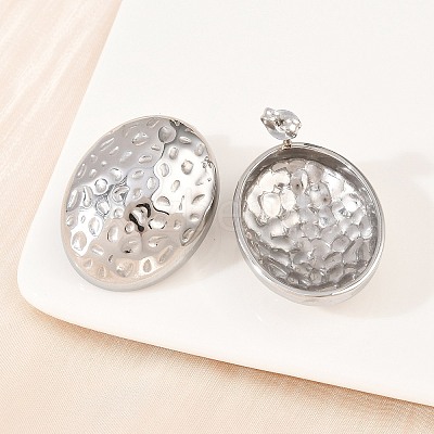 304 Stainless Steel Stud Earrings EJEW-G457-04A-P-1
