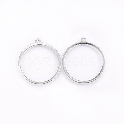 Tarnish Resistant 201 Stainless Steel Pendants STAS-E438-31P-1