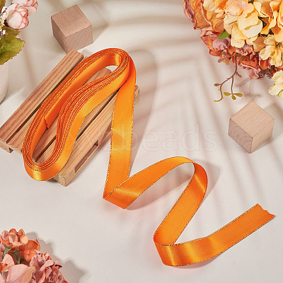 5M Polyester Gold Edged Satin Ribbon OCOR-TADJ0001-05H-1