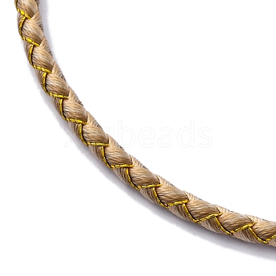 Polyester Cord Braided Bracelet Makings MAK-Z003-01P-1