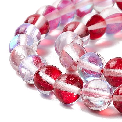 Synthetic Moonstone Beads Strands G-E573-02B-28-1