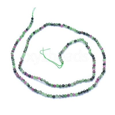 Natural Ruby in Zoisite Beads Strands G-I279-E02-01-1