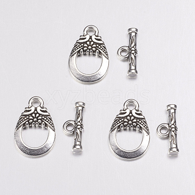 Tibetan Style Toggle Clasps AC2014-1