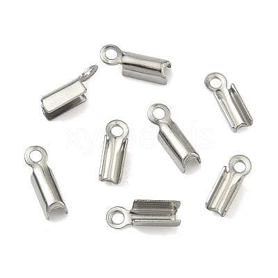 Tarnish Resistant 304 Stainless Steel Folding Crimp Ends LS-X-STAS-R063-28-1
