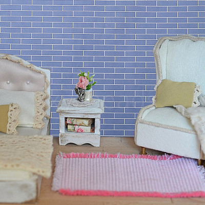 8Pcs 4 Colors Miniature Wallpapers DIY-GO0001-97-1