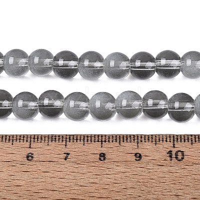 Transparent Glass Imitation Cat Eye Beads Strands GLAA-Q110-01B-02-1