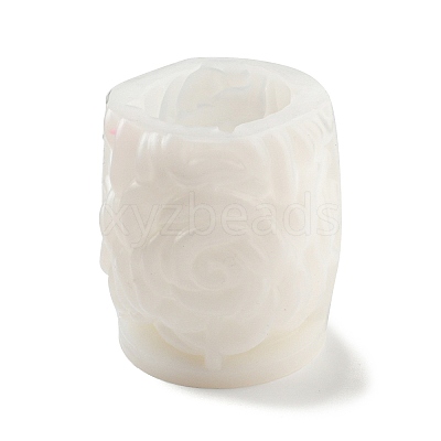 Valentine's Day 3D Rose Pillar DIY Candle Silicone Molds DIY-K064-03A-1