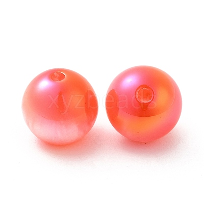 Iridescent Opaque Resin Beads RESI-Z015-01A-02-1