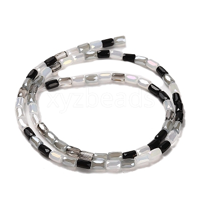 Electroplate Glass Beads Strands EGLA-D030-08B-1