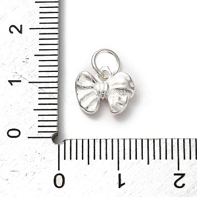 925 Sterling Silver Pearl Pink Enamel Charms STER-C014-01A-S-1