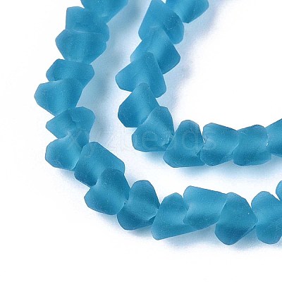 Frosted Transparent Glass Beads Strands LS-GLAA-N016-4mm-28-1