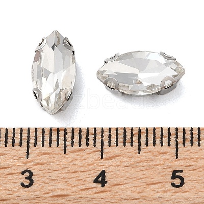 Horse Eye Sew on Rhinestone RGLA-L028-08G-01-1