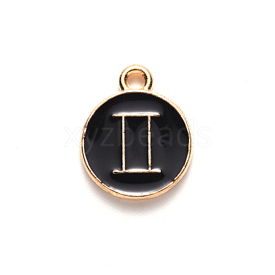 Alloy Enamel Pendants X-ENAM-S124-01A-08I-1