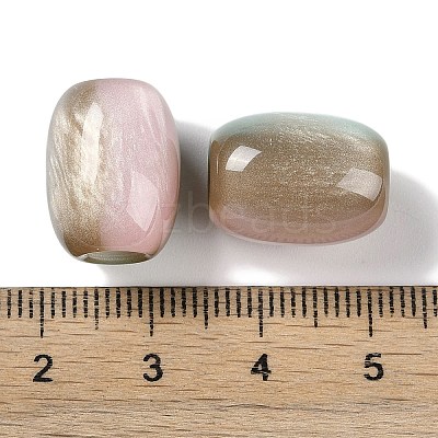 Triple Color Resin European Beads RESI-F055-13A-1
