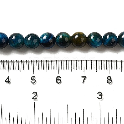 Grade AB+ Dyed Natural Tiger Eye Beads Strands X-G-G102-A02-02-1