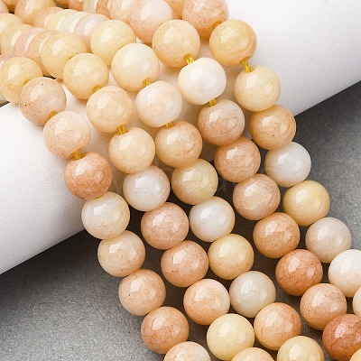 Ombre Effect Dyed Glass Beads Strands X-GLAA-T031-01O-07-1