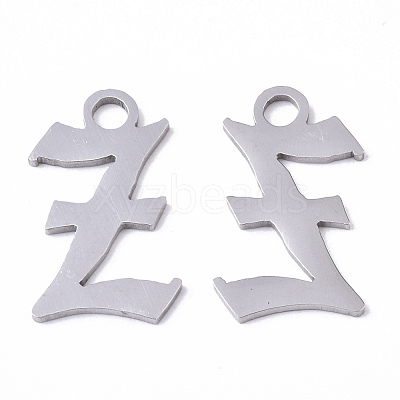 Tarnish Resistant 201 Stainless Steel Pendants STAS-N091-40Z-1