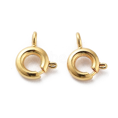 Brass Spring Ring Clasps KK-G479-01B-G-1