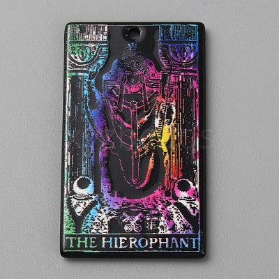Printed Acrylic Pendants OACR-WH0036-23Q-1