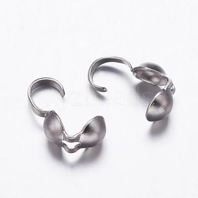 Tarnish Resistant 304 Stainless Steel Smooth Surface Bead Tips STAS-P161-19-1