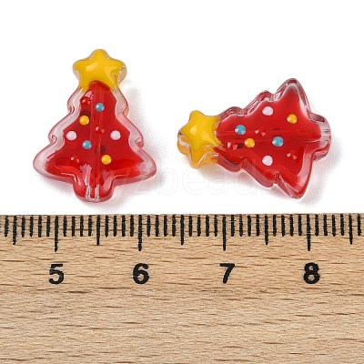 Transparent Glass Enamel Beads LAMP-S070-05C-1