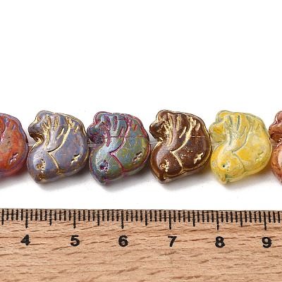 Painted Glass Beads Strands GLAA-Z021-10-1