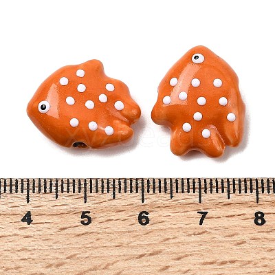 Handmade Porcelain Beads X-PORC-K010-06G-1