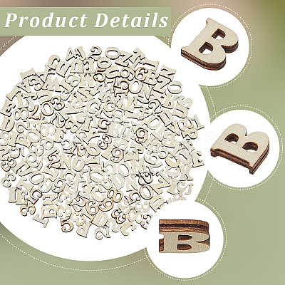 400Pcs 2 Styles Unfinished Wood Blocks WOOD-SP0001-80-1