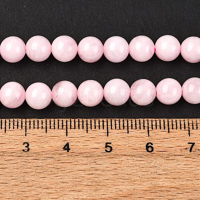 Pink Color Natural Madagascar Rose Quartz Beads Strands G-D655-6mm-1