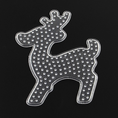Christmas Reindeer/Stag ABC Plastic Pegboards used for 5x5mm DIY Fuse Beads X-DIY-Q009-25-1
