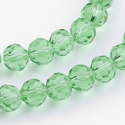 Transparent Glass Bead Strands X-GLAA-G013-8mm-55-1