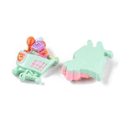 Supermarket Theme Opaque Resin Decoden Cabochons RESI-N039-115D-1