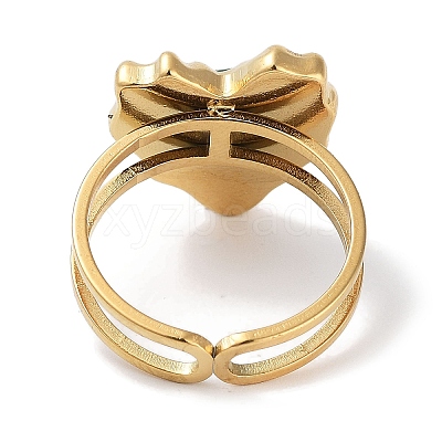 Ion Plating(IP) 304 Stainless Steel Ring RJEW-B059-04G-03-1