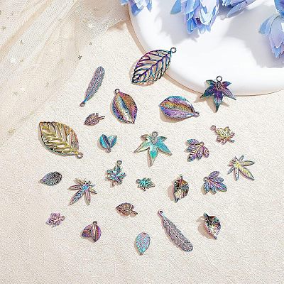 24Pcs 12 Style Alloy Pendants FIND-FH0004-36-1