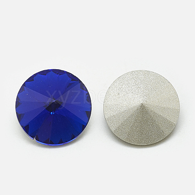 Pointed Back Glass Rhinestone Cabochons RGLA-T086-12mm-11-1