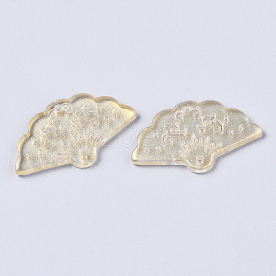 Transparent Spray Painted Glass Pendants GLAA-R212-01-A06-1