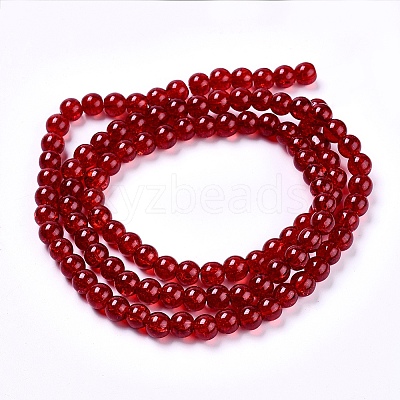 Crackle Glass Beads Strands LS-CCG-Q001-8mm-A20-1