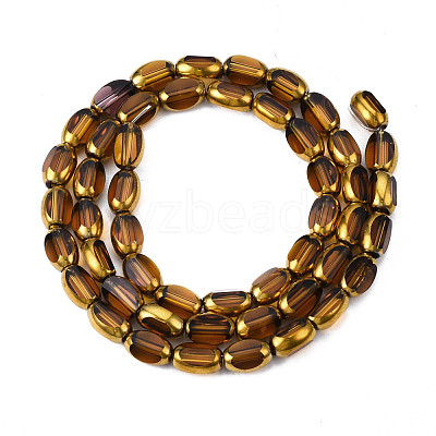 Electroplate Glass Beads Strands EGLA-N008-015C-1