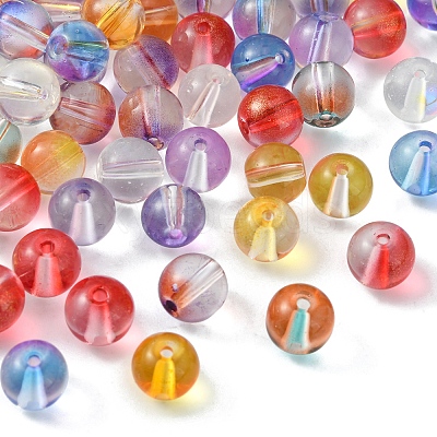 120Pcs 8 Colors Glass Beads GLAA-FS0001-42-1