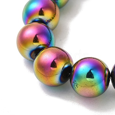 Electroplated Synthetic Magnetic Hematite Beads Strands G-I364-K01-07-1