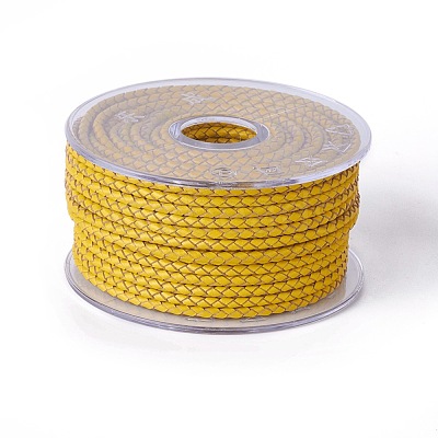 Braided Cowhide Cord WL-I004-3mm-D-10-1