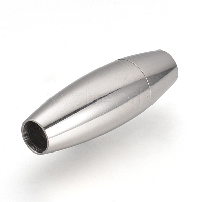 Tarnish Resistant 304 Stainless Steel Magnetic Clasps with Glue-in Ends LS-STAS-Q211-29A-1