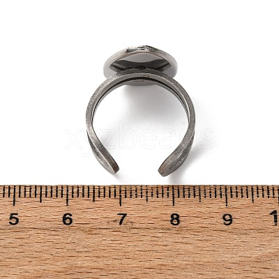 304 Stainless Steel Open Cuff Findings STAS-R123-02H-P-1