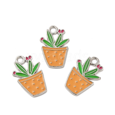 Alloy Enamel Pendants ENAM-G211-01P-02-1
