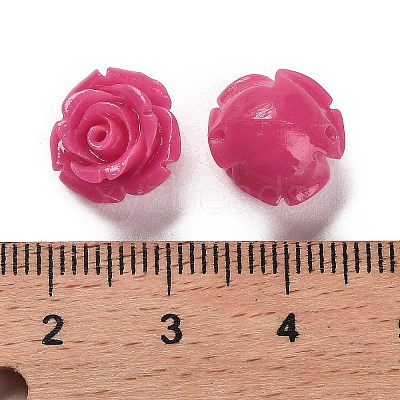 Synthetic Coral Carved Beads CORA-H003-01A-10-1